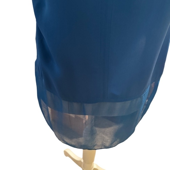 Rebecca Taylor Women's Silk & Chiffon Blouse Keyhole Detail Size Small - Picture 8 of 10